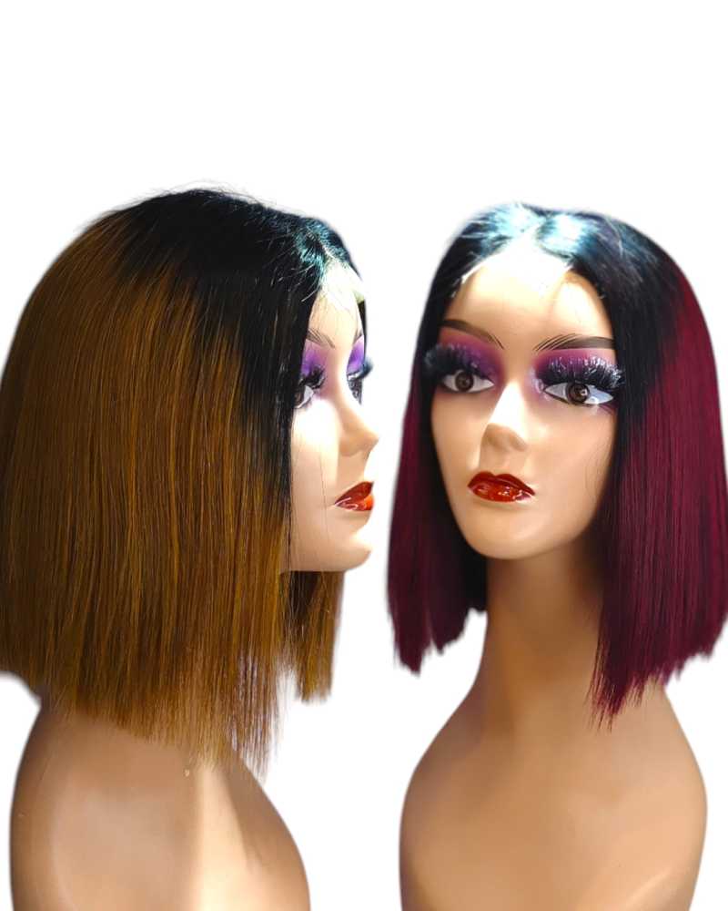 bob Wig Bone Straight Human Hair Wig 