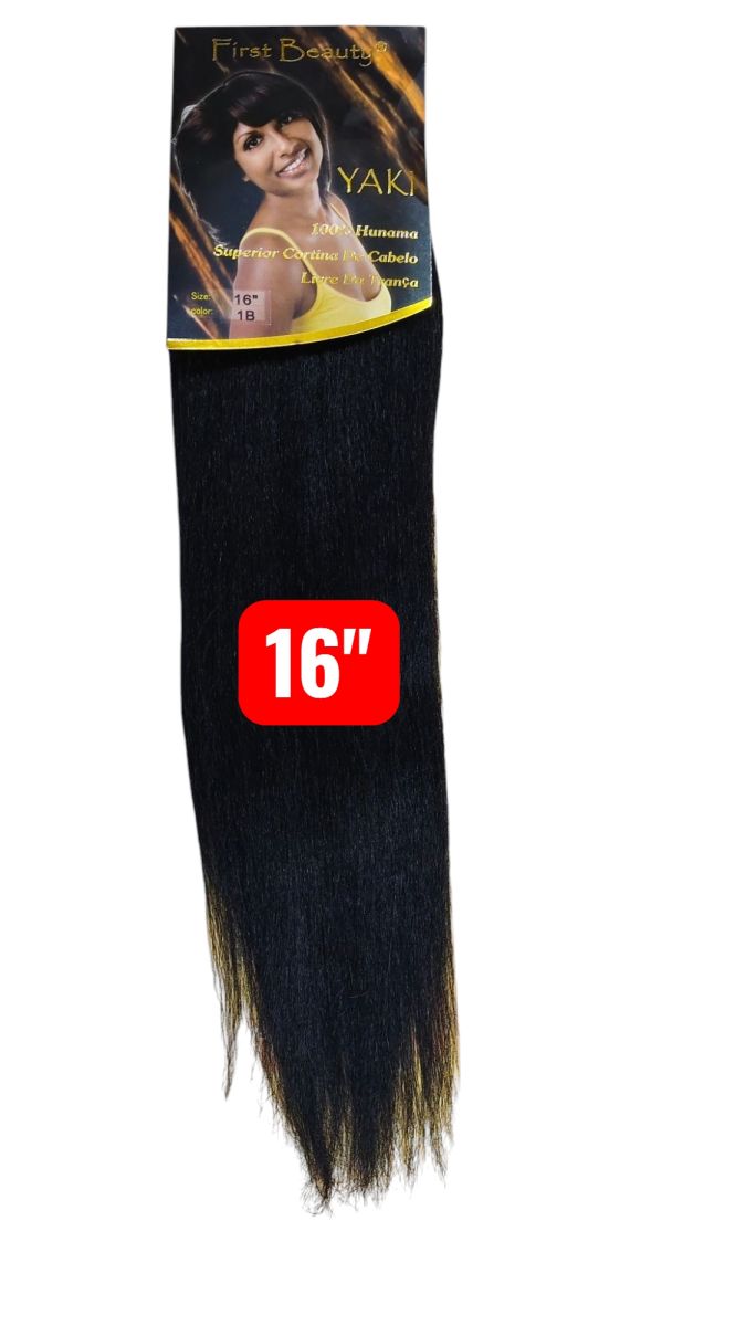 HUMAN HAIR YAKI  16"