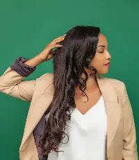 Long Human Hair Wig