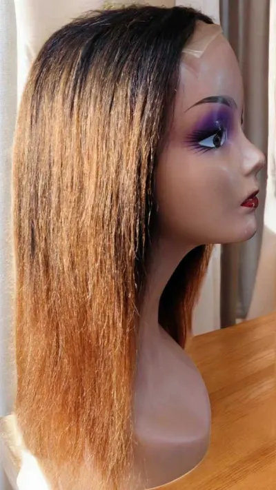 Yaki Straight Human Hair Wig