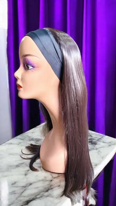 Silky Long Headband Wig