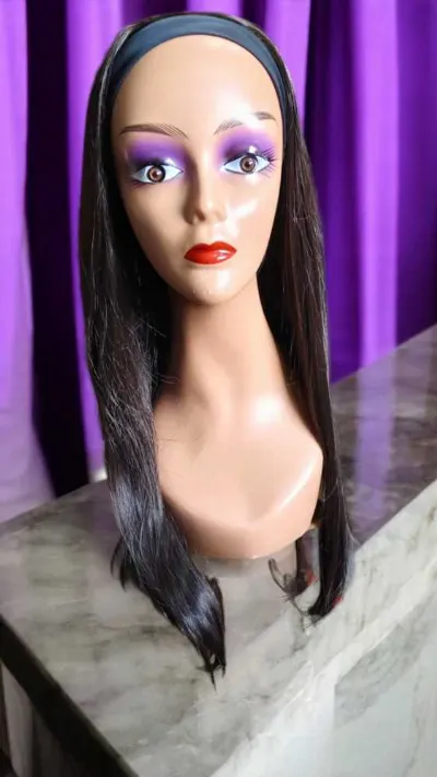Silky Long Headband Wig