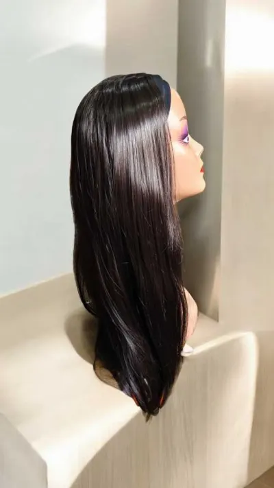 Silky Long Headband Wig
