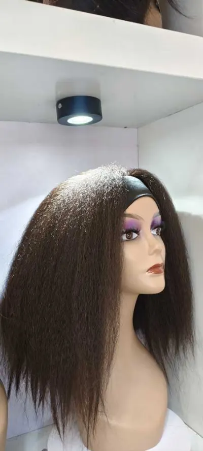 Natural sleek headband wig 