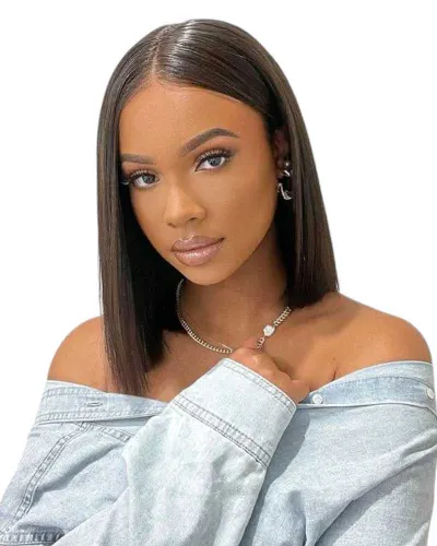 bob Wig Bone Straight Human Hair Wig 