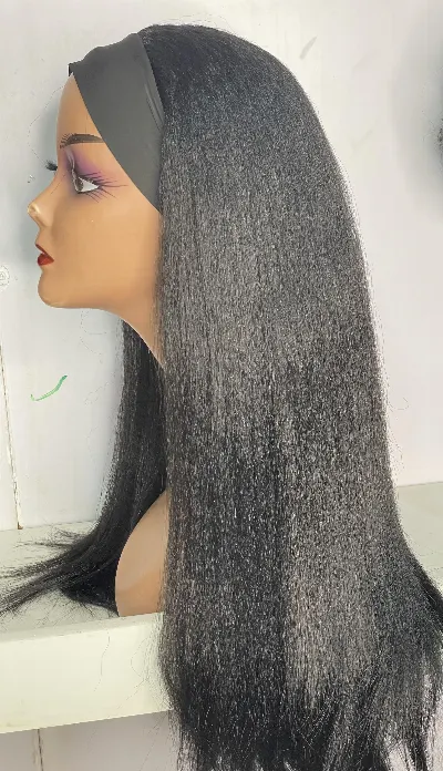 Natural headband wigs