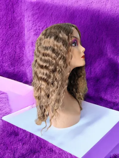 Synthetic Lace Deep Wave Wig