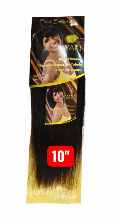 HUMAN HAIR YAKI 10"